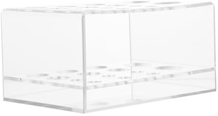 SHERCHPRY Organizador de Brochas Maquillaje Acrílico Transparente Compartimentos para Baño y Dormitorio
