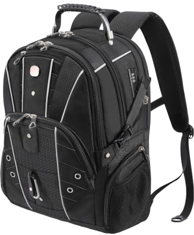 star cloud Mochila de viaje de negocios para laptop de 17 pulgadas, mochila de carga USB tipo C con bloqueo antirrobo, mochila tecnológica de gran capacidad con múltiples compartimentos para el