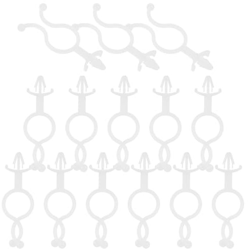 Toddmomy 100 Pezzi Fascette Fermacavi Piccole per Cavi Clip a Incastro Kit Fissaggio per Gestione Cavi da Parete Resistente e Pratico per Uso Domestico e Autoveicoli