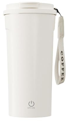 Taza Auto-Mezcladora De 400 Ml – Vaso Mezclador De Acero Inoxidable, Tapa Con Pajita | Taza De Café Auto-Mezcladora Automática Con USB, Para Proteína En Polvo, Leche, Avena, Oficina, Viajes Y Camping