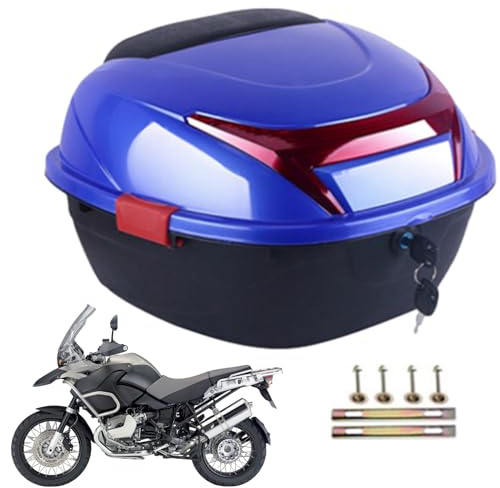 Custodia superiore per moto, box per bagagliaio per moto | Borsa per bagagliaio per moto | Custodia superiore per organizer per bagagli ispessito per vestiti, occhiali, poncho antipioggia