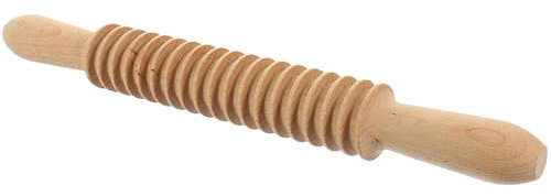 BESPORTBLE Rodillo para Hacer Pasta de Espaguetis de Madera de Haya Corte Enrejado de 8,5 Mm, Herramienta de Cocina para Cortar Fideos, Utensilio para Hornear y Preparar Pasta Casera