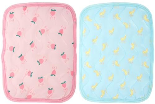 Adorainbow Tappetino di Raffreddamento per Piccoli Animali 2 Pezzi, Piastra in Alluminio Traspirante, Cuscino Estivo Portatile per Criceti e Conigli, Accessorio Rinfrescante per Lettiera