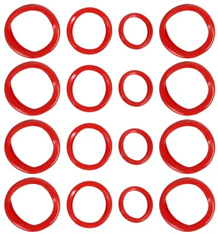 WHAMVOX Copertura in Silicone Staccabile per Manubri 16 Pezzi, Manicotti Antiscivolo e Anticaduta per Accessori Fitness, Protezione Lavabile per Attrezzatura Palestra