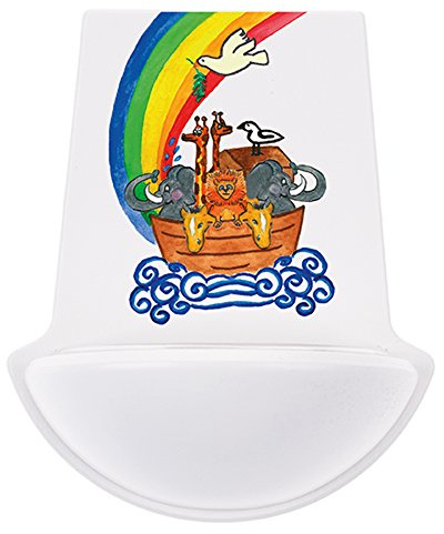 Fritz Cox Holzweihbecken weiss Arche Noah | aus Holz | schönes Geschenk zur Kommunion | 11cm