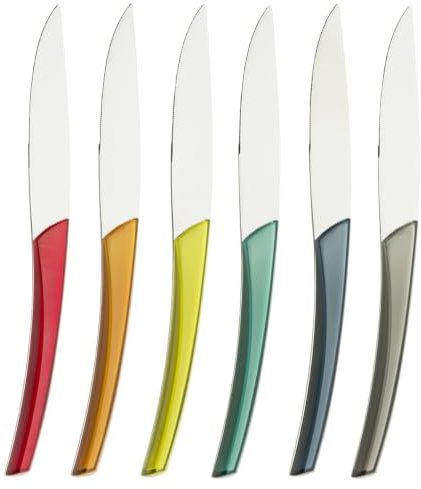 DEGRENNE 227448 Coffret de 6 Couteaux à Steak, Taille Unique
