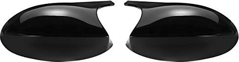 Viviance 2 Piezas Reemplazo de la Cubierta Tapa del Espejo retrovisor del Coche Negro Brillante Izquierdo y Derecho Compatible con BMW E81 E82 E87 E88 E90 E91 2005-2007 E92 E93 2006-2009 M3 Style