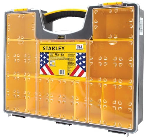 Stanley Stst14710 10-Compartment Small Parts Organizer, Black/Yellow