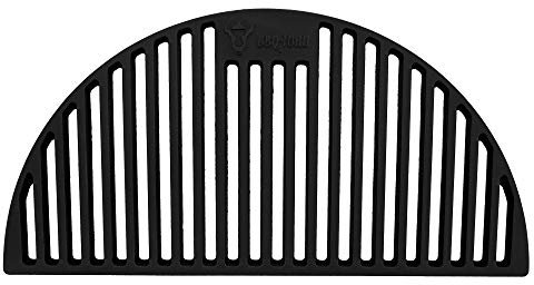 BBQ-Toro Piastra in ghisa per barbecue Kamado in ceramica (Ø 52 cm) |(Lung.) 47 x (Larg.) 23,5 cm | smaltata | accessorio per barbecue Kamado