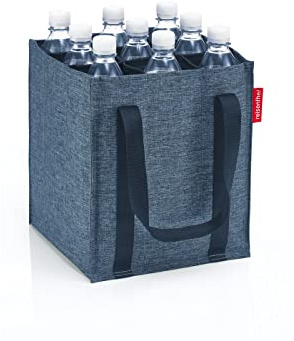reisenthel bottlebag twist blue - 9 Fächer, einfaches Recycling der Flaschen, Tragegurte