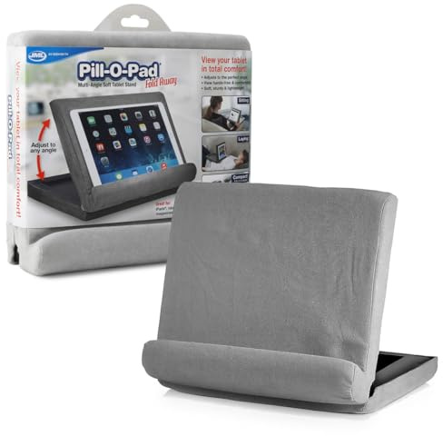 JML Pill-O-Pad Tablet Stand – Lap Cushion Holder for iPad, Dark Grey