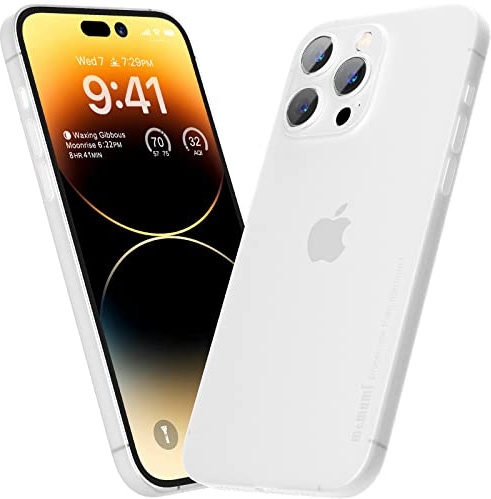 Memumi Ultra Slim 0.3mm Case for iPhone 14 Pro, Matte Finish, Anti-Scratch and Fingerprint Resistant