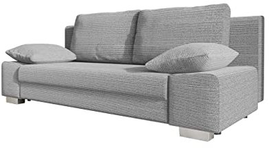 Mirjan24 Schlafsofa Laura Cord, Couchgarnitur, Sofa mit Bettkasten und Schlaffunktion, freistehendes Schlafcouch, Bettfofa, Couch vom Hersteller (Poso 110)