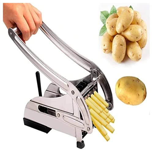 Stainless Steel Potato Chips Strip Cutter Machine, 1 Piece Potato Cutter Machine ( Silver)