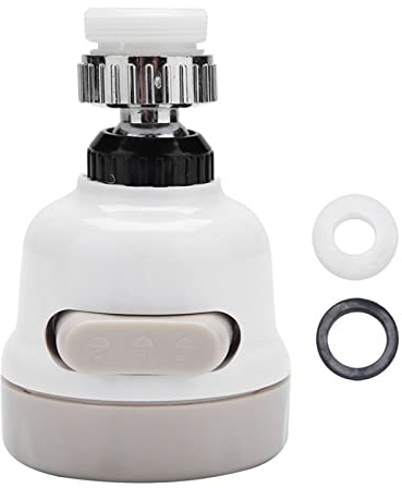 Grifo de Filtro de Agua Ajustable Giratorio de 360¡ã, Grifo de Ahorro de Agua con Interruptor, Grifo de Ahorro de Agua Flexible, Grifo de Ducha para Cocina, Modo de Salida de