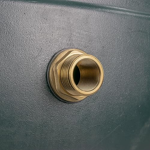 Solid Brass Water Butt/Tank Outlet Adaptor/Connector, to fit 1/2 bsp or 3/4 bsp taps or Other outlets (3x4 bsp x Pack of 1)