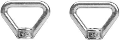 1 Stück M8/M10/M12/M14/M16/M20/M24 Edelstahl-Dreieck-Ringmuttern zum Aufhängen, Marine-Ringmuttern, M12