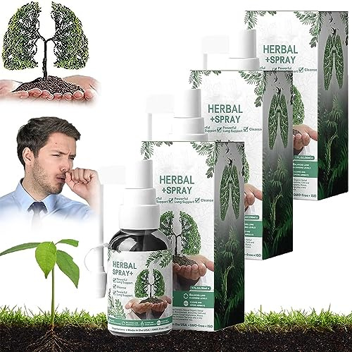 Googeer Herbal Lung Cleanse Mist- Powerful Lung Support & Cleanse & Respiratory, RespiNature Herbal Lung Cleanse Mist,Herbal Lung Cleanse Spray,Herbal Mist for Lung Discomfort (3 Pcs)