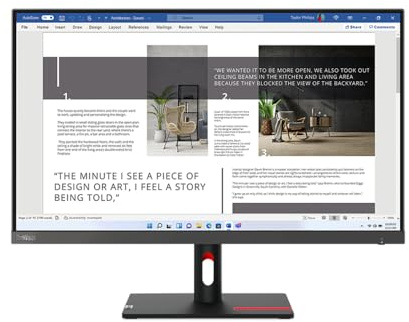 Lenovo ThinkVision S27i-30 27 1920 x 1080 pixels Full HD IPS LED Monitor Grey 3 Year Warranty - 63DFKAT4UK