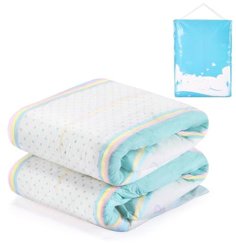 LittleForBig 5500-5800 ml Verstellbarer Klettverschluss Erwachsenen Gedruckten Windeln 2 Stück - Baby Parade (M)