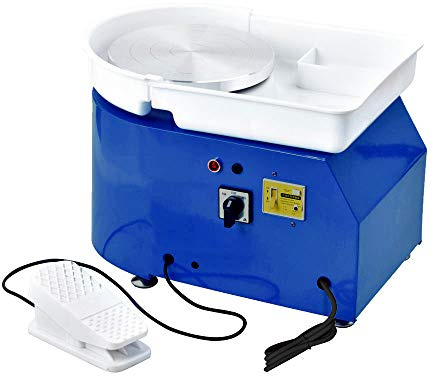 Macchina for tornio elettrico senza spazzole da 350 W, mini tornio for ceramica, strumento for modellare la ceramica, lavabo lavabile con pedale Ampiamente Usato