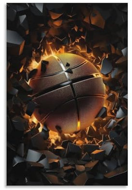 YTPONBCSTUG Dunk Leinwand Bilder Crossover Basketball Wandbilder Wohnzimmer Zimmer Deko Modern Wandbild Schlafzimmer Leinwandbild Wanddeko Küche Wand Dekorationen