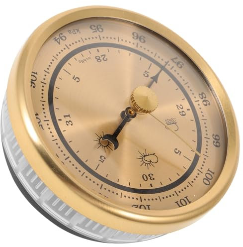 PHENOFICE Barometro Portatile Con Design Dial Misuratore Di Pressione e Umidità Per Previsioni Meteorologiche Accurate Casa e Facile Da Usare
