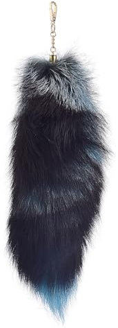 Nocyclonic FuchsschwanzFuchsschwanz Anhänger etwa 40cm,fox tail,Fell Schwanz Keychain fox tail keychain Auto Schlüsselketten Anhänger Weich Flaumig Dicht Dekoration (11)