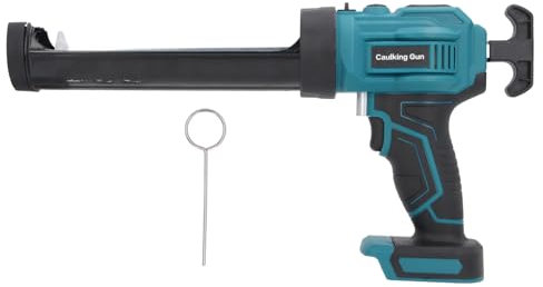 Cordless Caulking Gun Automatic Retraction System 4 Speeds Adjustable with LED Light Battery Operated Rechargeable for Home Filling Sealing Kitchen Countertop