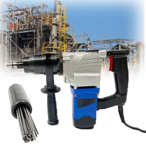 Scrostatore ad aghi ad aria compressa,Detergente per scorie, 4500 giri/min,1100 W ad Alta Potenza di Grado Industriale Scaler Elettrico ad Aghi Pistola antiruggine per rimozione di ruggine, Scorie