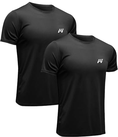 MEETWEE T-Shirt de Sport Homme, Baselayer Manches Courtes Maillot Running Tee Shirt Vetement de Fitness Gym Pack de 1/2/3 pièces