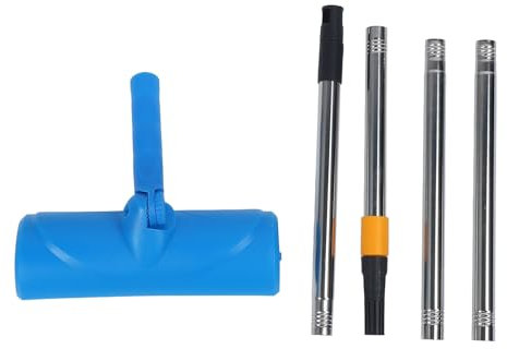 Ceiling Painting Roller with Cover and Roller Shield, 10 Inch ABS Stainless Steel Adjustable Reusable Anti Splashing Paint Roller Brush Kit for Window Door Garden Garage