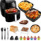 Accessori friggitrice ad aria calda per Philips HD9200 HD9252 HD9255, riutilizzabili Airfryer Accessori per Philips 4,1L Essential