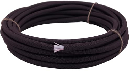 PES Polyester Expanderseil 6mm Gummiseil Multiflex Gummileine Planenseil Gummikordel Made in Germany 10m-100m (Schwarz, 20m)