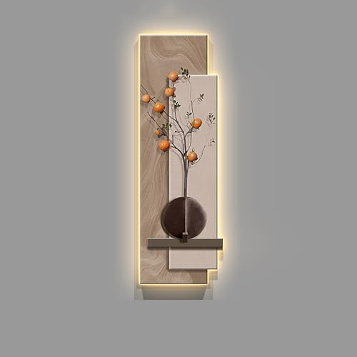 XDOPIRRS 3D Relief Decorative Painting for Bedroom,Home Decor Hanging Painting,modern 3d sandstone wall art with led lighting,Borderless Sandstone Wall Decoration(E,50 * 150cm/19.7 * 59in)