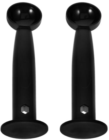 LIFKOME 2pcs Coffee Tamper and Measuring Spoon Set Plastic Espresso Press Tamper with Scoop for Coffee Grinding and Tamping in Home Kitchen