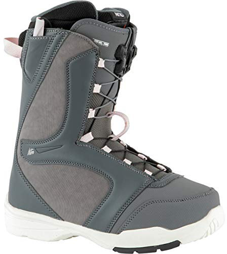 Nitro Damen Flora TLS Boot´21 Snowboardboot, Charcoal-Wht-Rose, 240