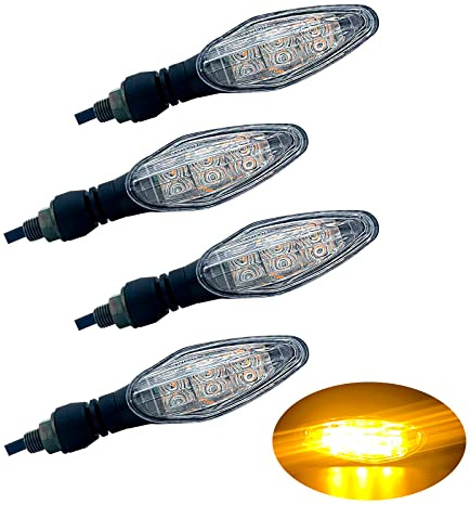 WELNENT LED Turn Signal Lights Motorcycle Accessories E-MARK Motorbike High brightness DC12V