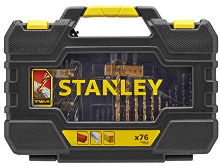 Stanley 76-teiliges Bohr- und Fahrzubehör-Bit-Set, Schwarz/Gelb – Sta88544-Xj