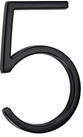 hausnummern schwarz Licht hausnummer 3d Hausnummernschild schwebende 6in5 | Höhe 15.2cm Türnummern Signage Plaque Street Home Address Ziffern Zinklegierung Einfache Installation