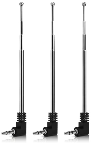 Fohevers Lot de 3 antennes télescopiques avec connecteur de 3,5 mm