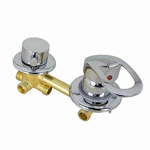 AcquaVapore Ersatz-Armatur Einhebelmischer 4 fach Umschalter Dusche D46 12cm