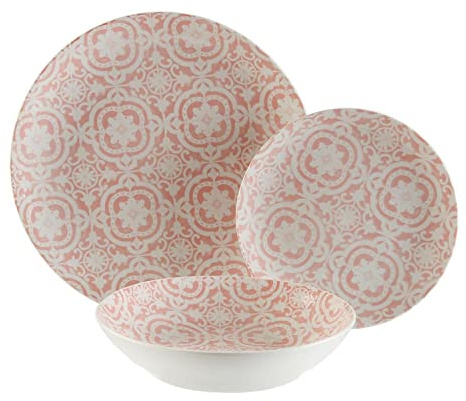 Versa Vajilla Rose Porcelana de la Marca, Color Multicolor