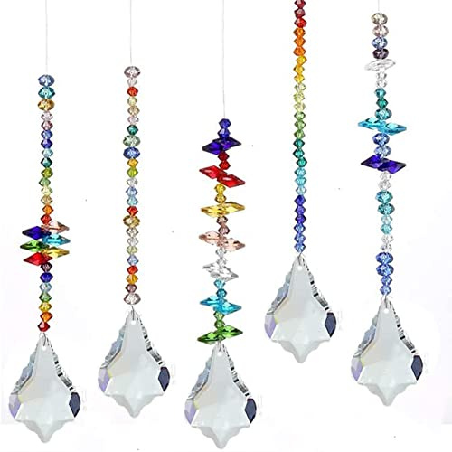 ToBeIT 12pcs Kristall Sonnenfänger Zaubert Lichtreflexe Dekoanhänger selber basteln