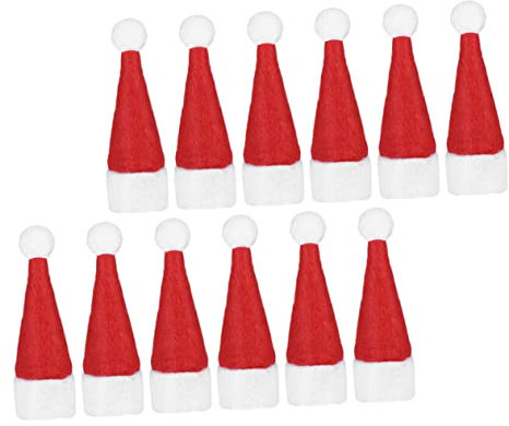 Toyvian 36stücke Teilige Mini Weihnachtsmützen Lollipop Hüte Mit Festlichem Design Wiederverwendbar Weihnachtsdekoration Für Lutscher Süßigkeiten Und Spielzeug Perfektes Zubehör Für Weihna