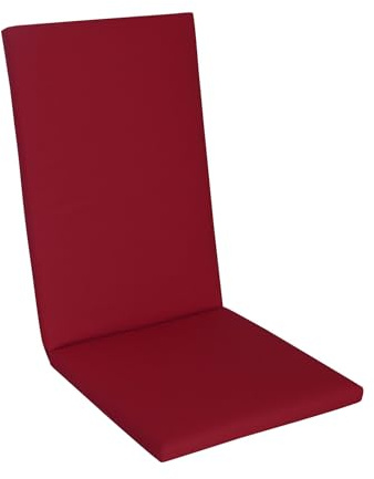 elGiga | KETTtex Hochlehner-Auflage Korsika Rot 123 x 48 x 4 cm