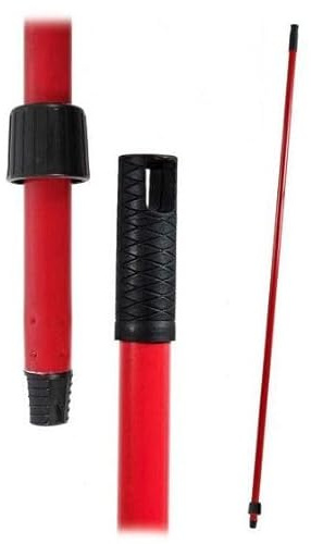 pcmoviles Pack de 10 Palos Universales para fregonas en un llamativo color rojo. La calidad al mejor precio.