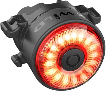 TOWILD TL03 Fanale Posteriore per Bici da Freno,Lampada Posteriore per Bicicletta Intelligente,Fino a 36 Ore di Illuminazione IPX6 5 Modalità Luce Posteriori Da Bicicletta Ricaricabile USB-C