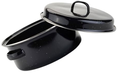 MAGICLULU Asador Redondo Cubierto De Para Hornear Barbacoa Papas y Maíz Asa Binaural Para Uso Seguro y Cómodo