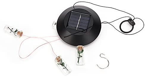 Miskall Solar-Windspiele, Farbwechselnde Wunschflaschen-Windspiele, LED-Deko-Mobile, wasserdichte Outdoor-Solarleuchten Für Garten, Terrasse, Party, Hof, Fenster, Außendekorationen